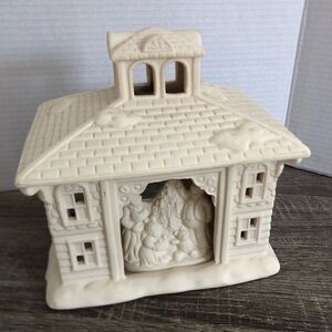 Vtg Partylite Bisque Victorian Manor